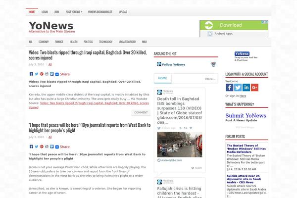 Newspost theme site design template sample