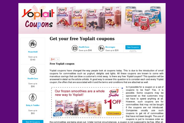 yoplait-coupon.com site used Affilotheme