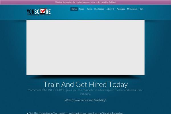 Flare theme site design template sample