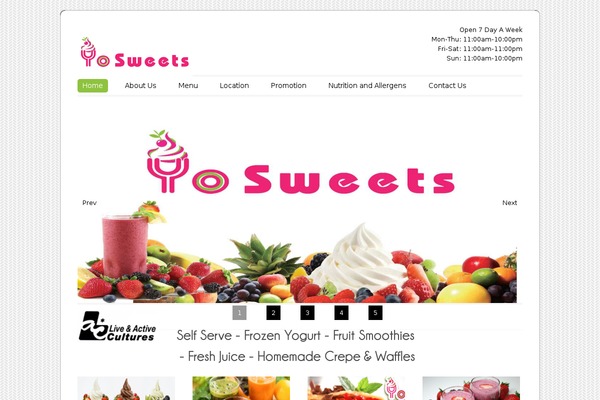 yosweets.com site used ColorWay