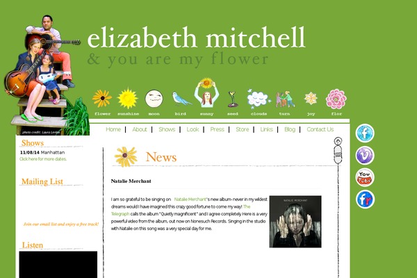 youaremyflower.org site used Mitchell