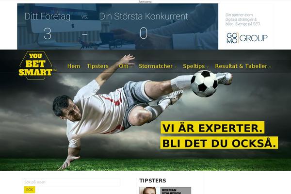 youbetsmart.se site used Tresor-theme