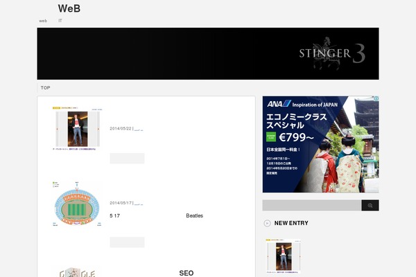 Stinger3ver20131217 theme site design template sample