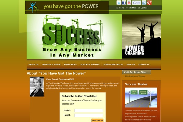 Site using Elementor plugin