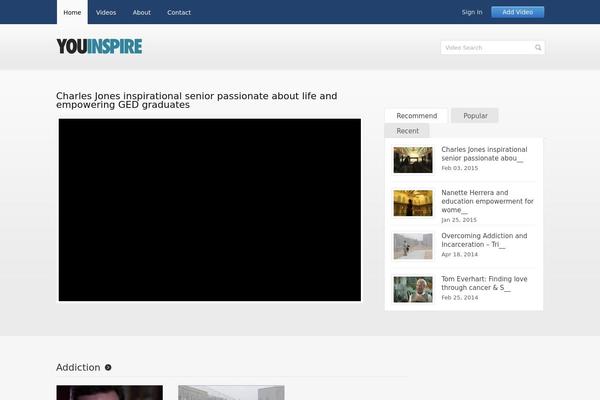 youinspire.org site used Videocrafttheme