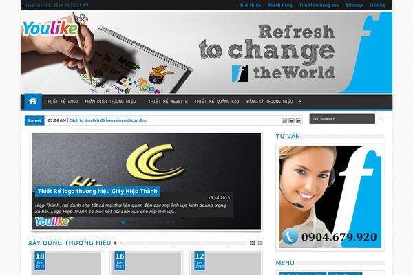 youlike.vn site used Freshbrand