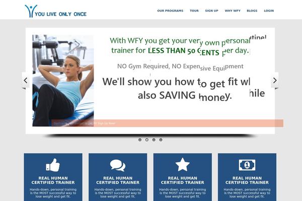Workout theme site design template sample