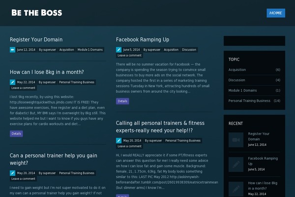 PressCore theme site design template sample