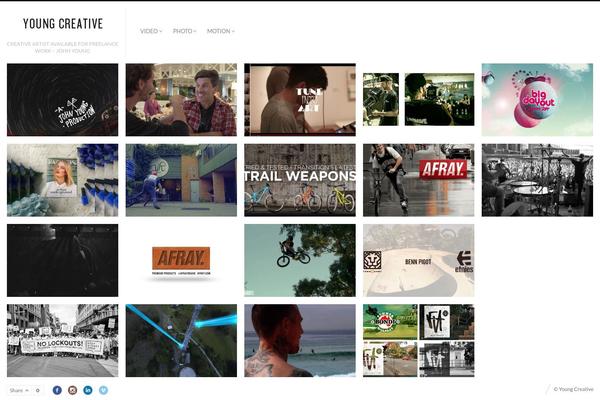 Fluxus theme site design template sample