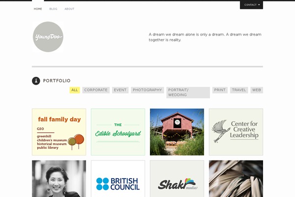 Yin & Yang theme site design template sample