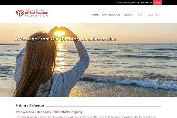 Charitas theme site design template sample