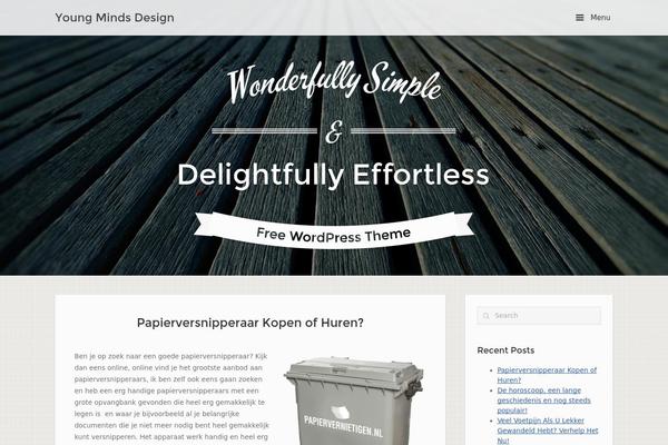 Influence theme site design template sample