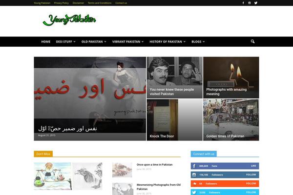 Newspaper theme site design template sample