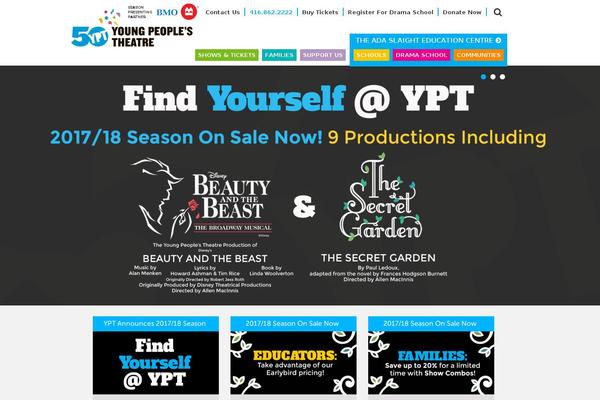 youngpeoplestheatre.ca site used Ypt