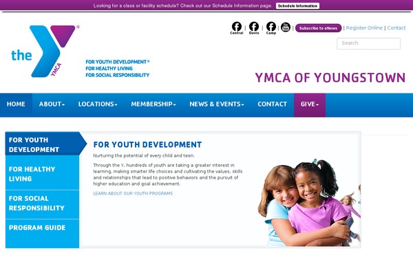 youngstownymca.org site used Wordpress-bootstrap-child