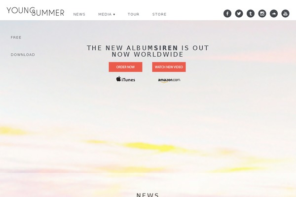 Performer theme site design template sample