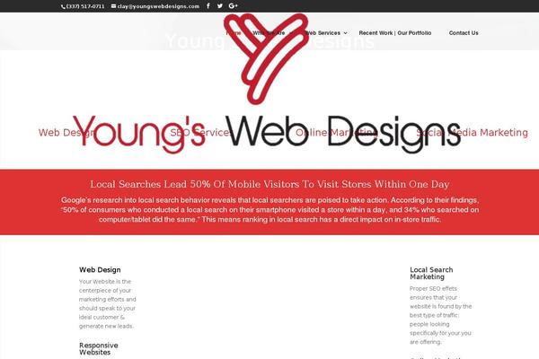 youngswebdesigns.com site used Youngs-web-designs