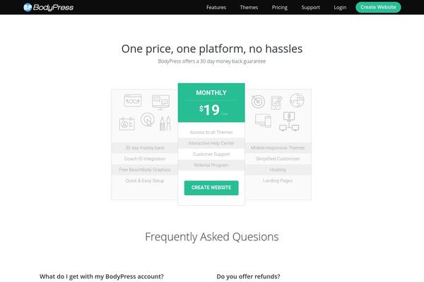 yourbeachbodycoach.com site used Bodypress