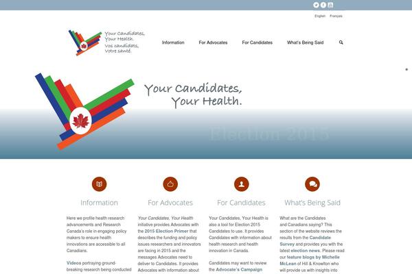 yourcandidatesyourhealth.ca site used Politics