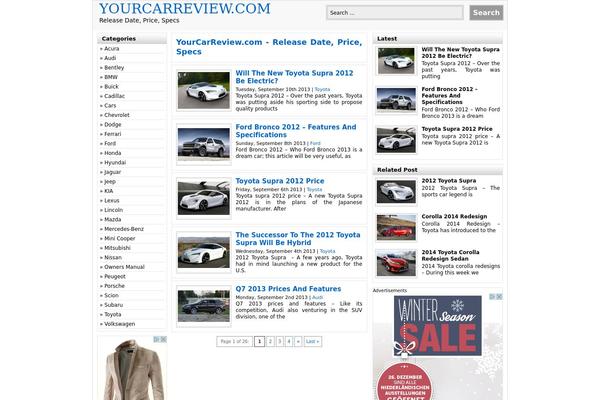 Do’a Ibu theme site design template sample
