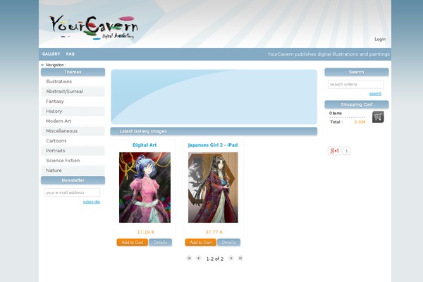 yourcavern.com site used Carton-pro