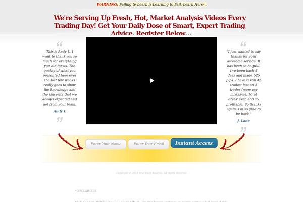 yourdailyanalysis.com site used Product-launch-theme
