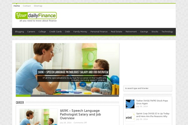 Sahifa theme site design template sample