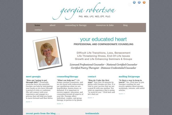 Clarity theme site design template sample
