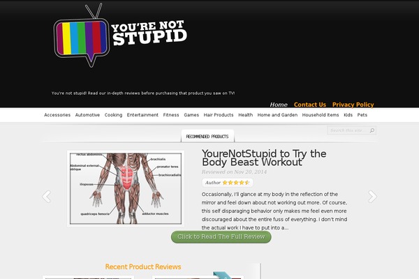 yourenotstupid.com site used InReview