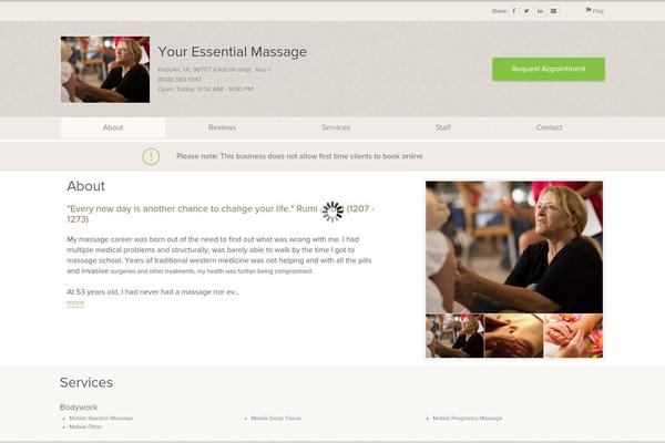 Site using Appointment-booking plugin