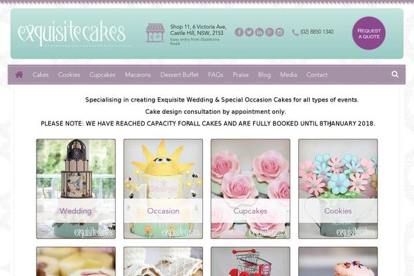 yourexquisitecake.com.au site used Gingerbread