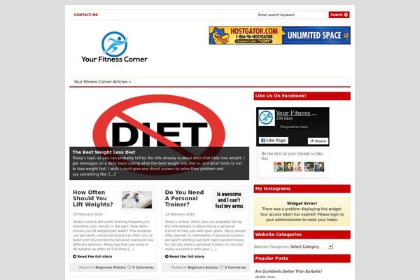 Site using Facebook Popup Like Box plugin