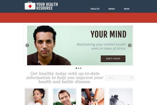 Care theme site design template sample