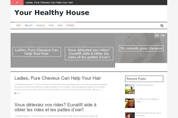 FlyMag theme site design template sample