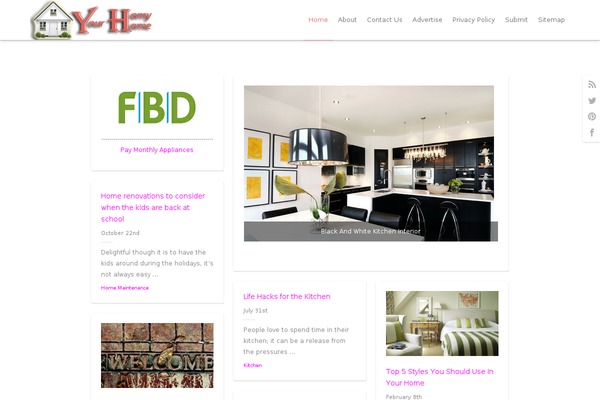 SuperMag theme site design template sample