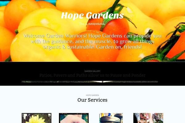 The One Pager theme site design template sample