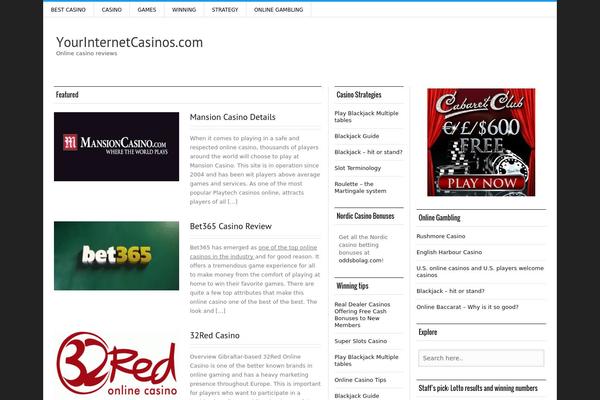 Silver Mag Lite theme site design template sample