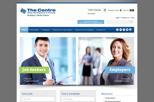 Jobroller theme site design template sample