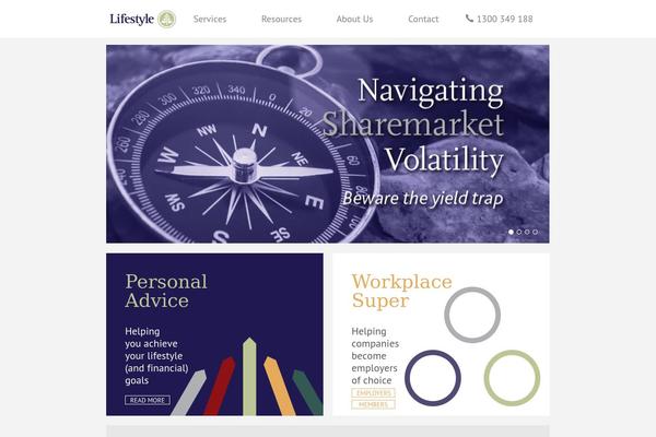 Lifestyle theme site design template sample