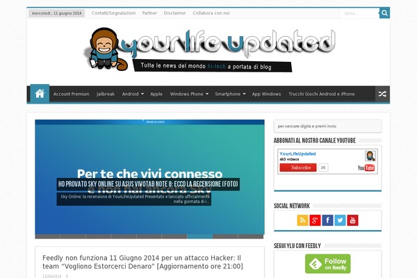 Newspaper theme site design template sample