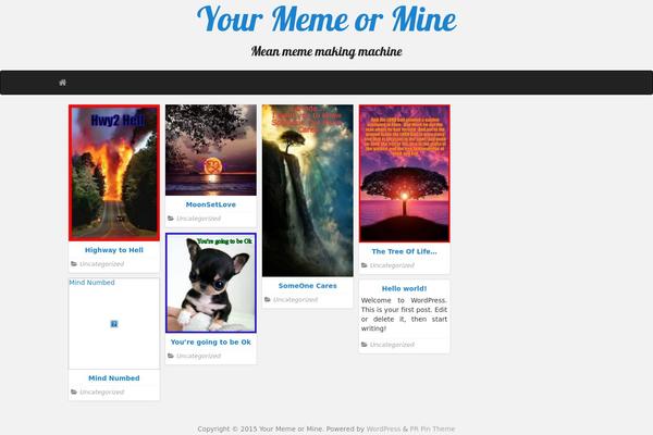 PR Pin theme site design template sample