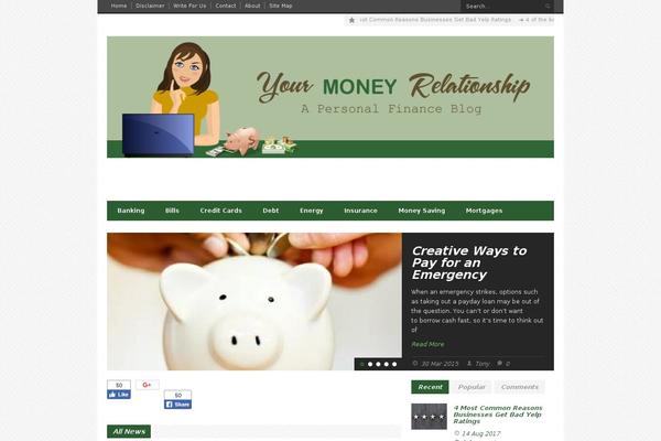 Megazine theme site design template sample