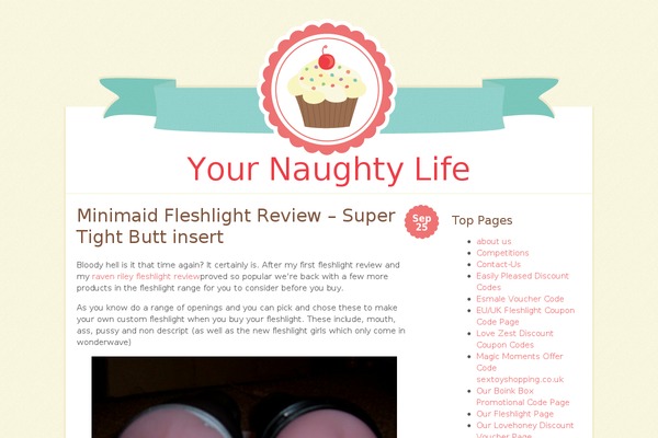 Buttercream theme site design template sample