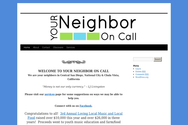 Twenty Ten theme site design template sample