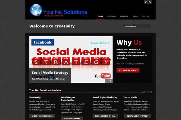 Tune theme site design template sample