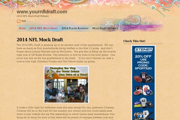 Koi theme site design template sample