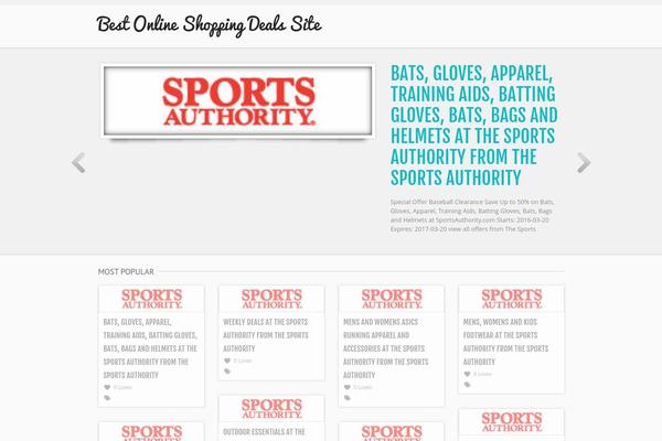 Eshop theme site design template sample