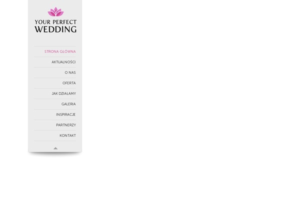 Wedding theme site design template sample