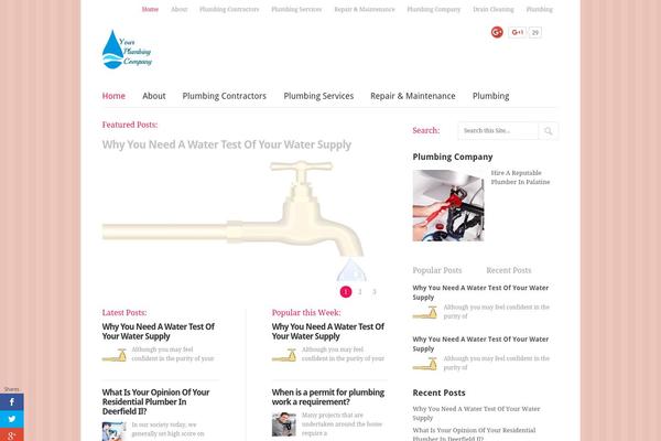 yourplumbingcompany.com site used Trendy