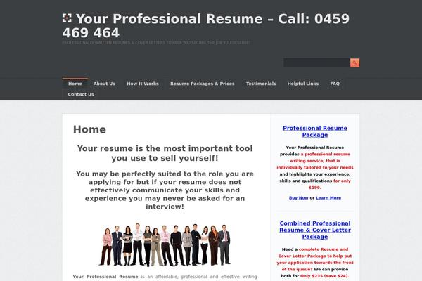 yourprofessionalresume.com.au site used Modern Multipurpose